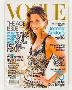 Jennifer Aniston CINDY CRAWFORD Michelle Pfeiffer VOGUE August 2002 Bill Blass
