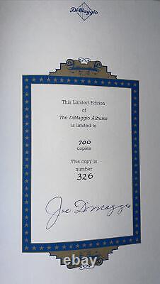 Joe DiMaggio (The DiMaggio Albums) Books 1 And 2 Signed 1/700 First Edition Copy