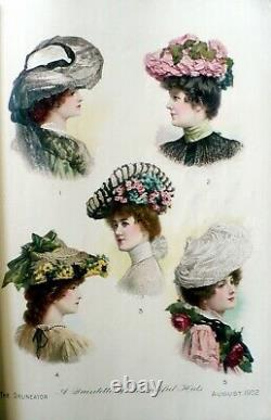 July Dec. 1902 The Delineator Magazine 1100 pp Color Plates Victorian Fashions