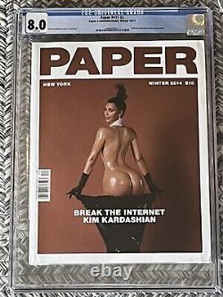 Kim Kardashian Nude Paper Magazine Break The Internet CGC 8.0 2014 V31 #3