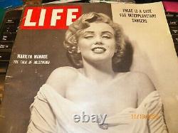 LIFE Magazine BEAUTIFUL MARILYN MONROE COVER 1952 NO Mailing Label