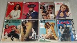 LOOK MAGAZINE Lot of (28) WWII Era 1930s & 1940s Ads & Print Art Hollywood