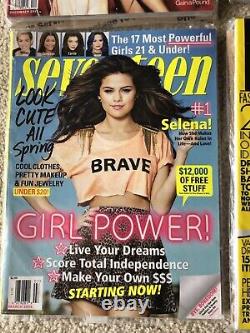 LOT Selena Gomez Magazine Covers Cosmo, Instyle ELLE Seventeen, Harpers, Glamour