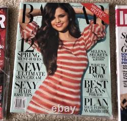 LOT Selena Gomez Magazine Covers Cosmo, Instyle ELLE Seventeen, Harpers, Glamour