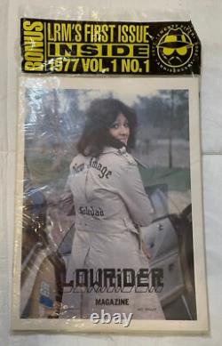 LOWRIDER MAGAZINE Original First Edition 1977 Reprint and Dec 2002 issue with bag