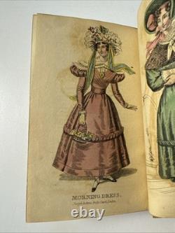 Ladie's Pocket Magazine Vol. I 1830 Antique Fashions, Plates Rare Book Ladie's Pocket Magazine Vol. I 1830 Antique Fashions, Plates Rare Book