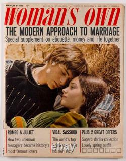 Leonard Whiting OLIVIA HUSSEY Romeo & Juliet WOMAN'S OWN 9 March 1968 Mia Farrow