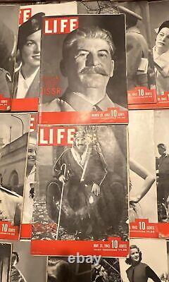 Life Magazine 1943 Complete Full Year Run Lot May 31 Queen Elizabeth Wwii Ussr