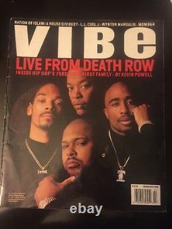 Live From Death Row Vibe Mag February 1996 Rare TUPAC, SNOOP, DR DRE, KNIGHT