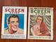 Lot 2 Screen Guide Magazines 1936 Original Vintage Hollywood Movies Art