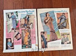 Lot 2 Screen Guide Magazines 1936 original Vintage Hollywood Movies Art