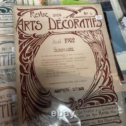 Lot Of 10 Revue De Arts Deforatifs Magazines From 1901, 1902, Plus First Ed