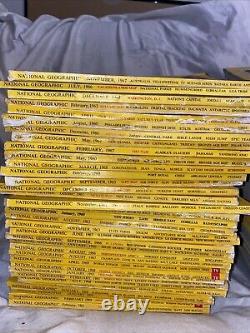 Lot Of 1st Edition Vintage National Geographic Magazines 1960's