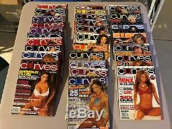 Lot Of 30 Rare American Curves Vintage Mens Magazines