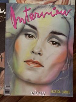 Lot of 10 1980s Interview Magazine Don Johnson Divine George Michael Lange