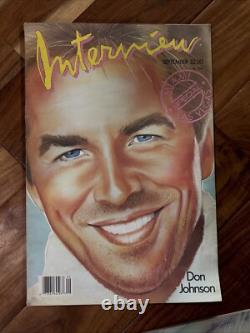 Lot of 10 1980s Interview Magazine Don Johnson Divine George Michael Lange