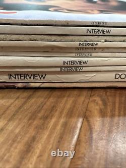 Lot of 10 1980s Interview Magazine Don Johnson Divine George Michael Lange