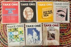 Lot of 13-TAKE ONE Magazine 1971 to 1976 Movie Interviews/Reviews/Pics-RARE