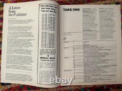 Lot of 13-TAKE ONE Magazine 1971 to 1976 Movie Interviews/Reviews/Pics-RARE