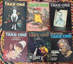 Lot of 13-TAKE ONE Magazine 1971 to 1976 Movie Interviews/Reviews/Pics-RARE