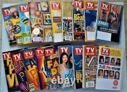 Lot of 19 Vintage TV Guide Magazines/1980s, 1990s, 2000s/Good to Acceptable