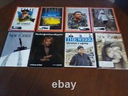 Lot of 8 magazines including Time the General issue on Ukraine/Russia War