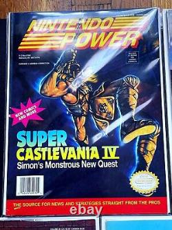 Lot of 9 Nintendo Power Magazines # 32-40 Excellent-Nr Mint Complete RARE