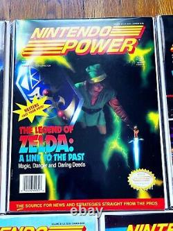 Lot of 9 Nintendo Power Magazines # 32-40 Excellent-Nr Mint Complete RARE