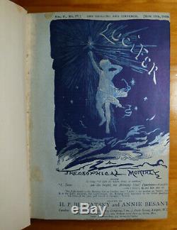 Lucifer Magazine H. P. Blavatsky Vol. 5 1889 (occult Hermetic Theosophy)