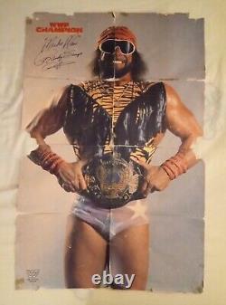 MACHO MAN RANDY SAVAGE Autographed WWF SPOTLIGHT MAGAZINE Fall'88 Premier Issue