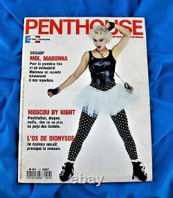 MADONNA MAGAZINE PENTHOUSE OCTOBER 1989 FRANCE Super Rare WTG Promo Shot Cover