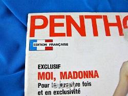 MADONNA MAGAZINE PENTHOUSE OCTOBER 1989 FRANCE Super Rare WTG Promo Shot Cover