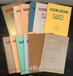 MANLY P. HALL HORIZON JOURNAL Full YEAR, 12 ISSUES, 1942 PHILOSOPHY OCCULT