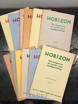 MANLY P. HALL HORIZON JOURNAL Full YEAR, 12 ISSUES, 1943 PHILOSOPHY OCCULT