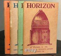 MANLY P. HALL HORIZON JOURNAL Full YEAR, 4 ISSUES, 1948 PHILOSOPHY OCCULT