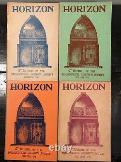 MANLY P. HALL HORIZON JOURNAL Full YEAR, 4 ISSUES, 1948 PHILOSOPHY OCCULT