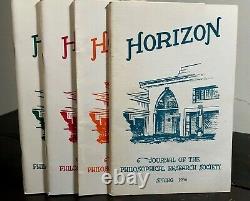 MANLY P. HALL HORIZON JOURNAL Full YEAR, 4 ISSUES, 1956 PHILOSOPHY OCCULT