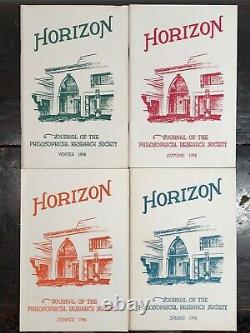 MANLY P. HALL HORIZON JOURNAL Full YEAR, 4 ISSUES, 1956 PHILOSOPHY OCCULT