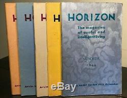 MANLY P. HALL HORIZON JOURNAL Full YEAR, 5 ISSUES, 1944 PHILOSOPHY OCCULT