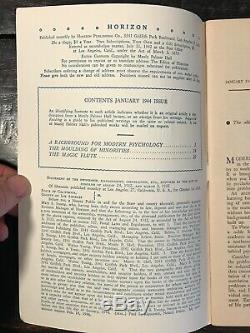 MANLY P. HALL HORIZON JOURNAL Full YEAR, 5 ISSUES, 1944 PHILOSOPHY OCCULT