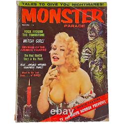 MONSTER PARADE Magazine 1st Issue Sept 1958 Buxom GGA TV & movie Horror