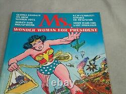 MS. Magazine No 1 Vol 1 July 1972 Wonder Woman Feminist Gloria Steinam Very Good