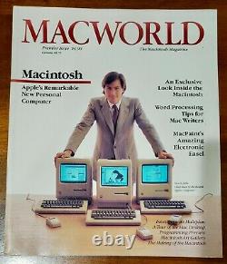 MacWorld Magazine Premier Issue, 1984 True First Printing Steve Jobs Apple