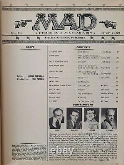 Mad Magazine #24 July 1955 1st Mag issue 1st What Me Worry