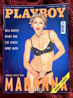 Madonna German Playboy Norman Mailer Human Nature S&m 1994 Blue Promo Magazine