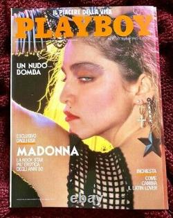 Madonna Italian Playboy 1985 First Album Rare Cover Un Nudo Boma Promo Magazine