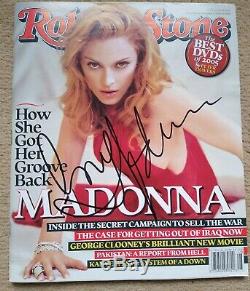 Madonna Signed/autographed Rolling Stone Magazine Confessions Era 2005 Mint