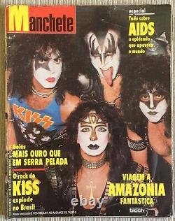 Manchete Brazilian Magazine 1983 KISS (Tour 1983) Rare Brazil