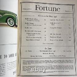 Miguel Covarrubias Fortune Magazine May, 1938 Incl Laid in Legend, Caterpillar