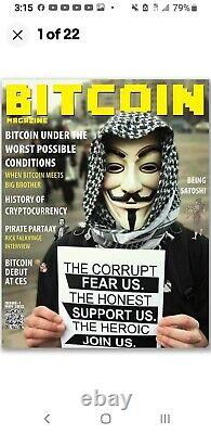 Mint Condition Brand New Bitcoin Magazine 1st Edition (Issue 1) Sealed